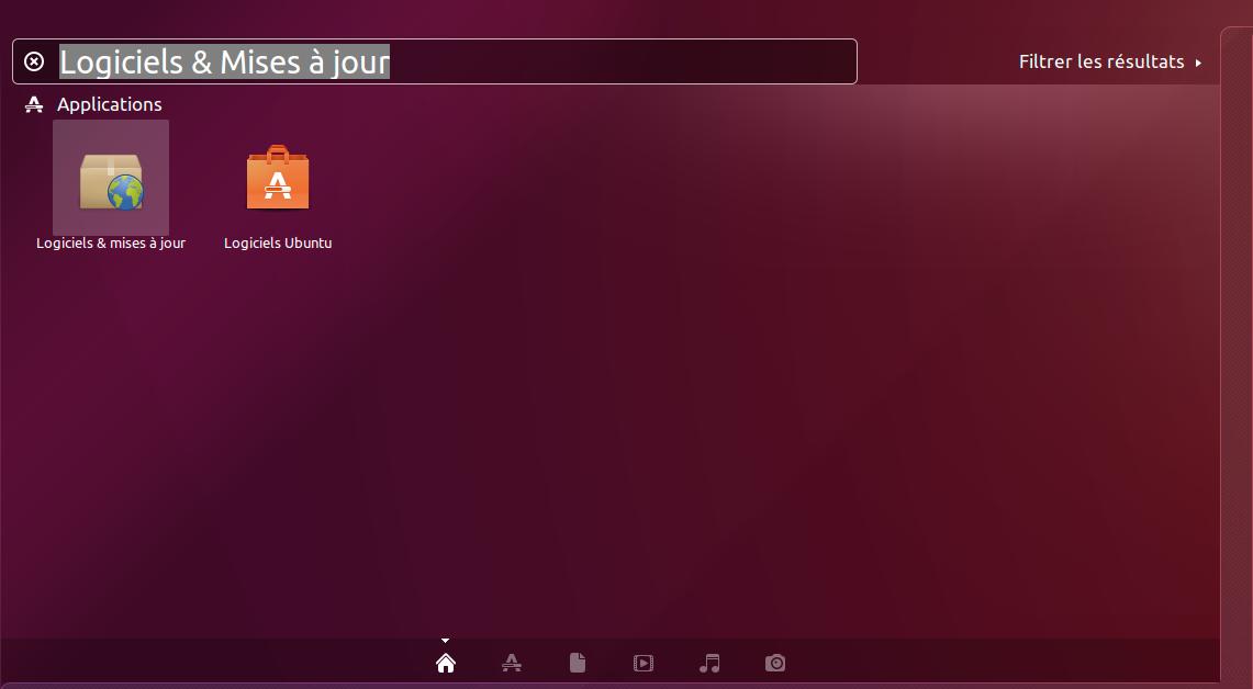 Logiciels & mises à jour Ubuntu